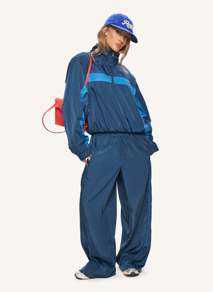 Vintage Sport Windbreaker - Blue