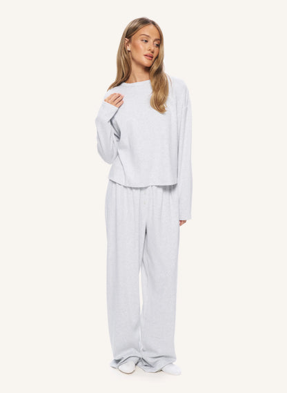 Pointelle Pyjama - Grey