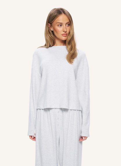 Pointelle Pyjama - Grey