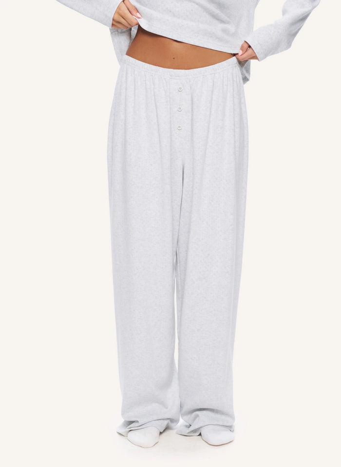 Pointelle Pyjama - Grey