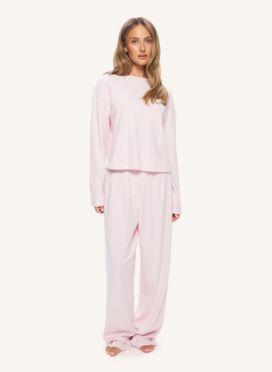 Pointelle Pyjama - Pink