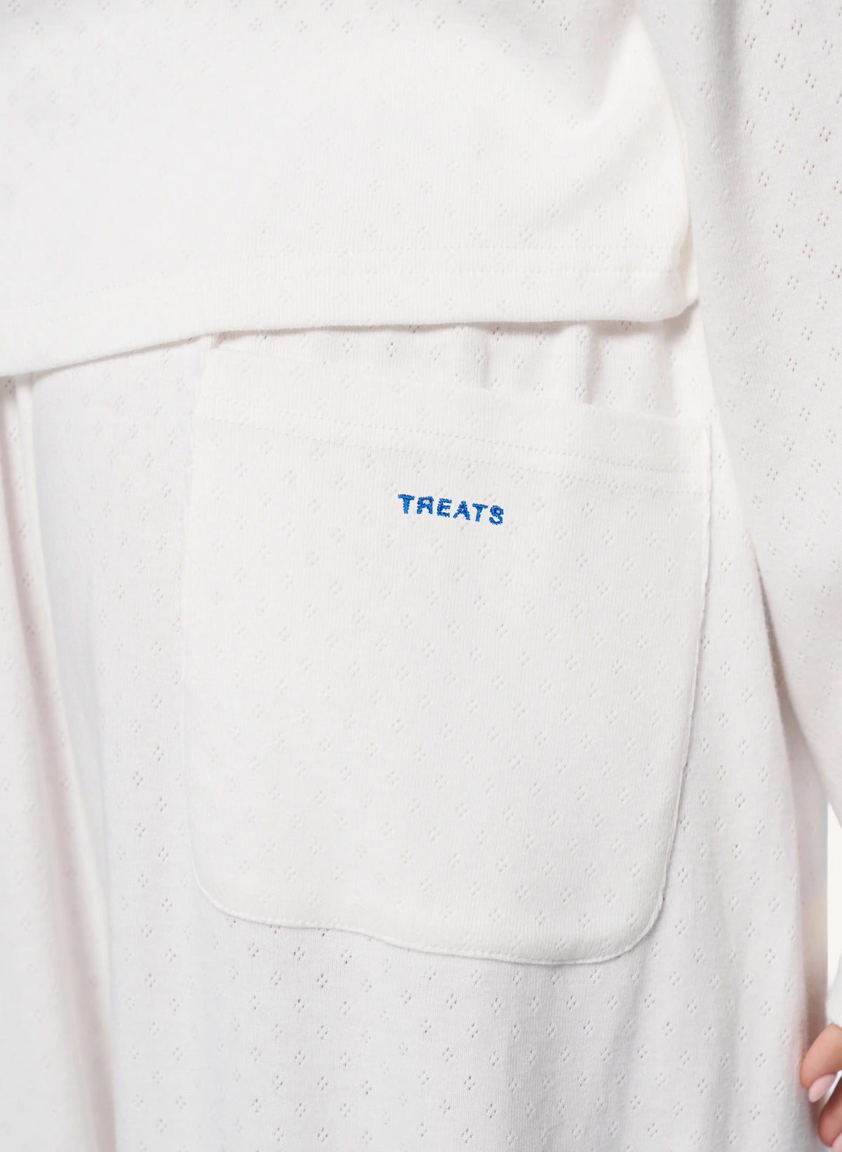 Pointelle Pyjama - White