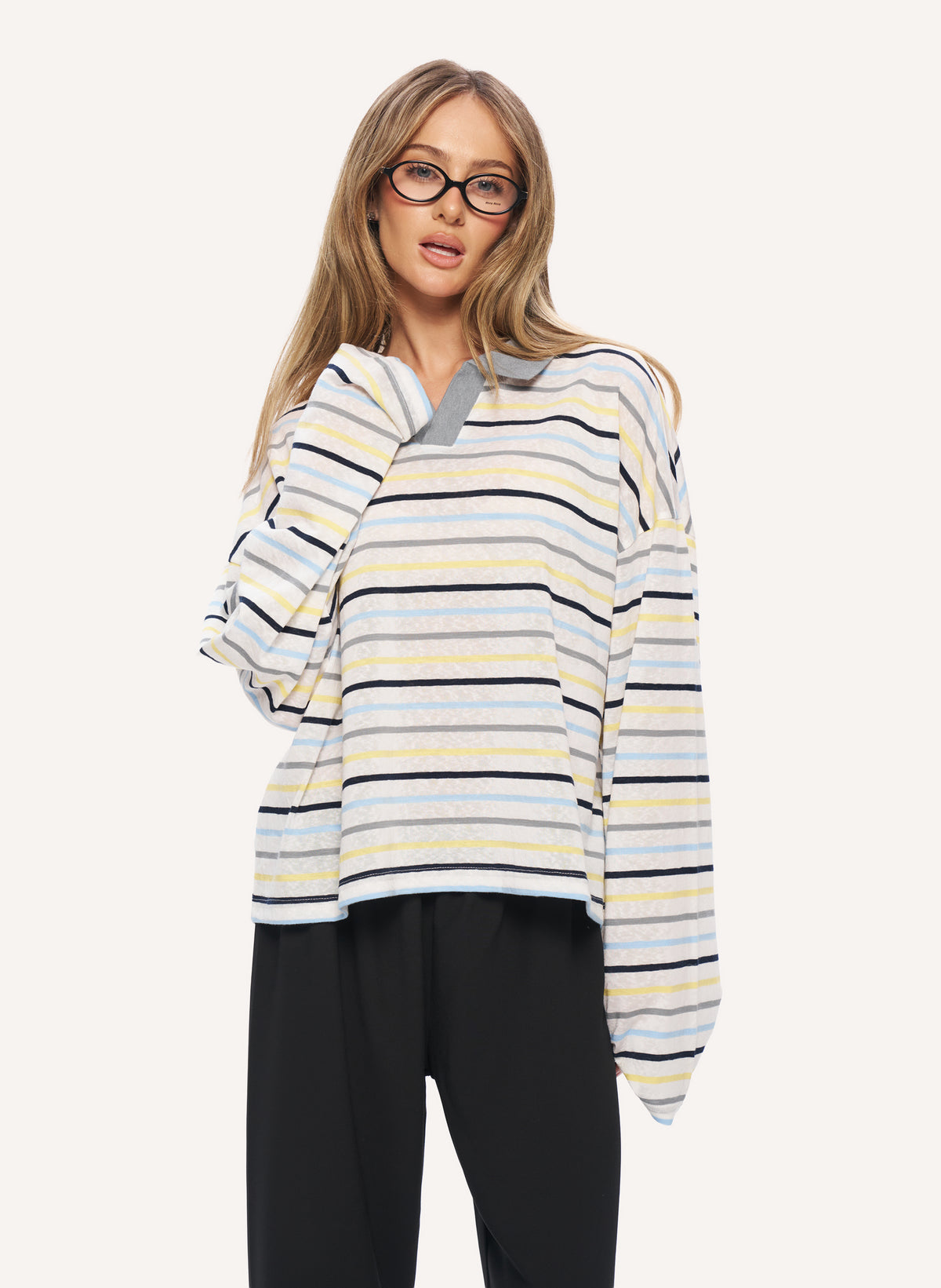 Slub Stripe Polo