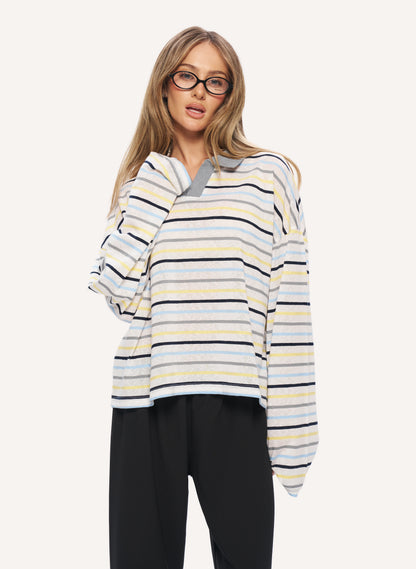 Slub Stripe Polo