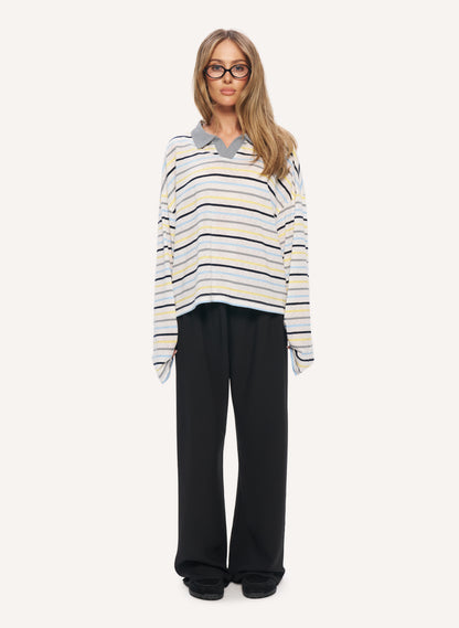 Slub Stripe Polo