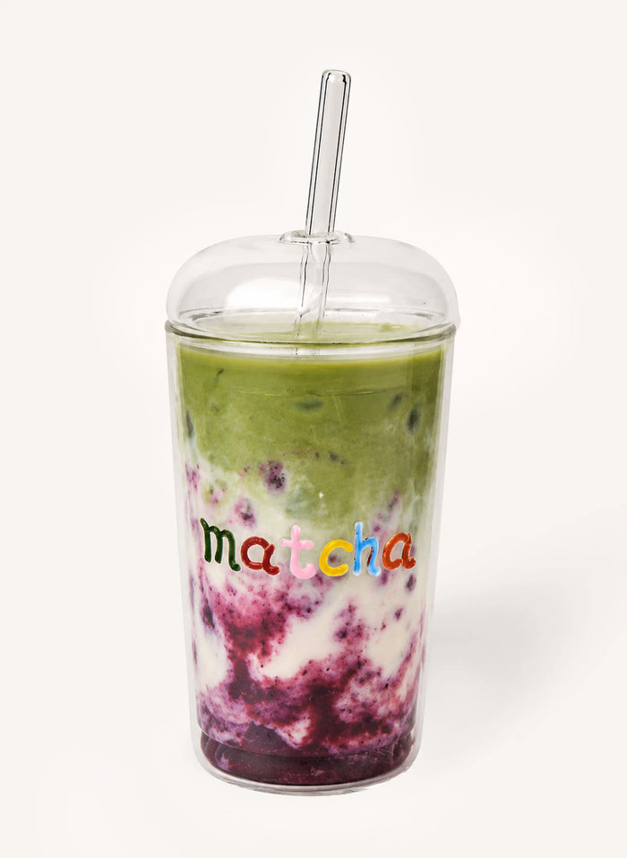Matcha Glass Tumbler - Multi