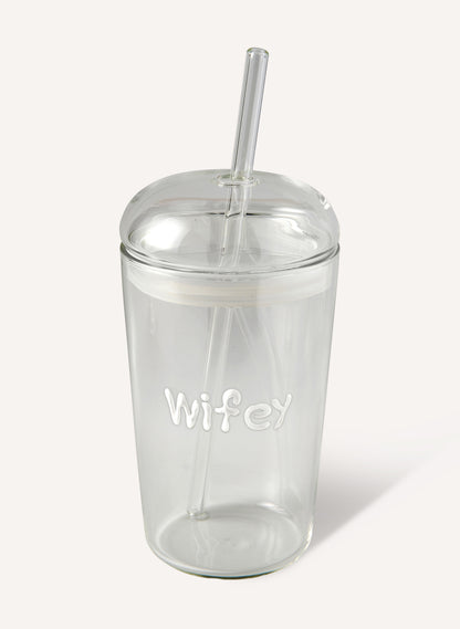 Wifey Glass Tumbler