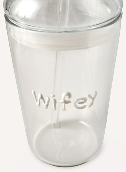 Wifey Glass Tumbler