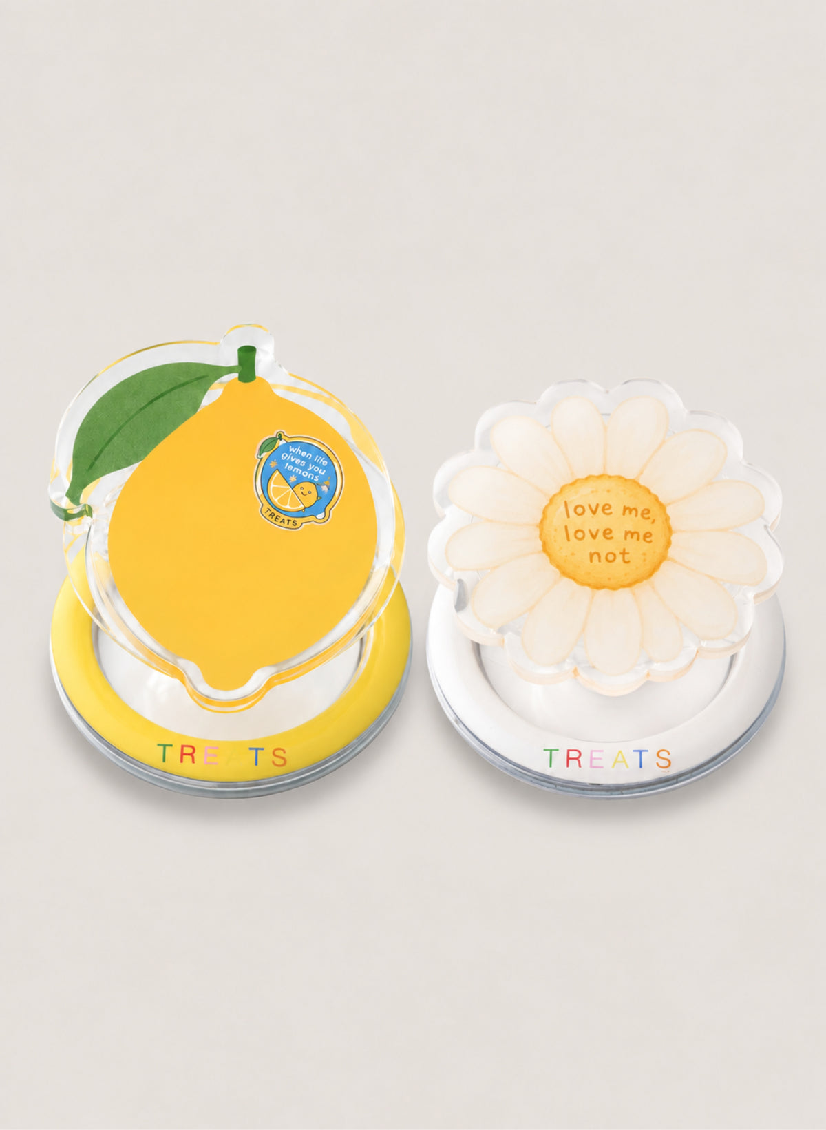 2 Pack Pop It Set - Lemon/Cream