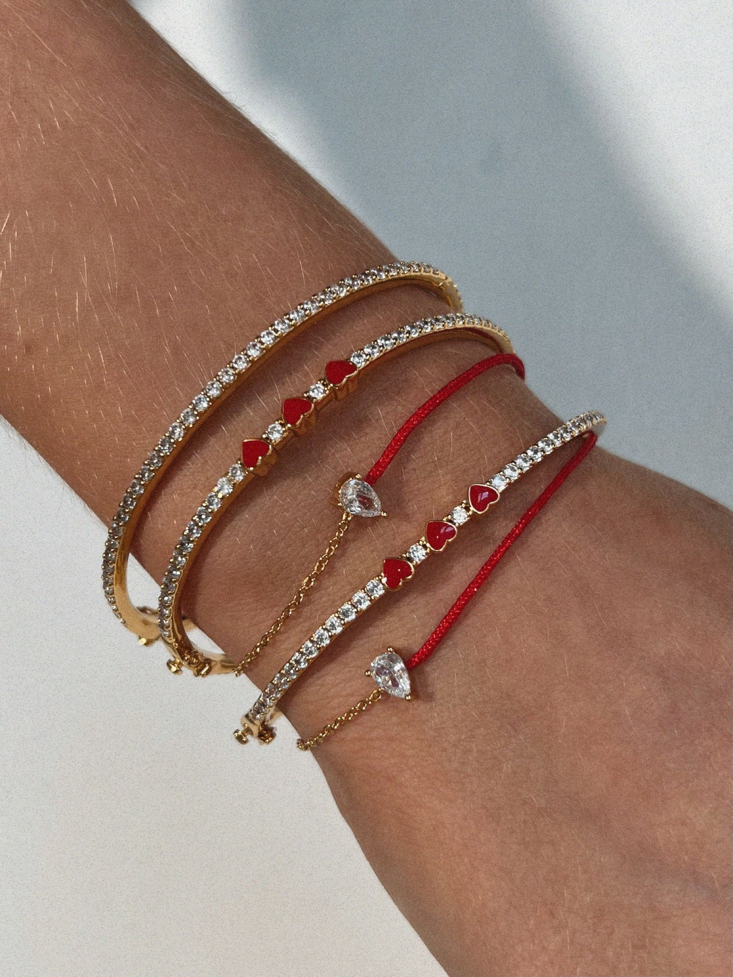 Sweetheart Bangle - Red