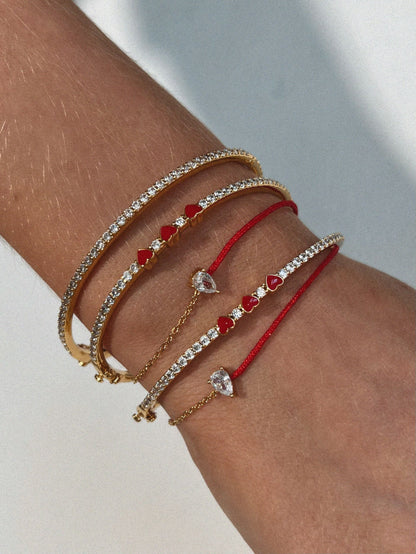 Sweetheart Bangle - Red
