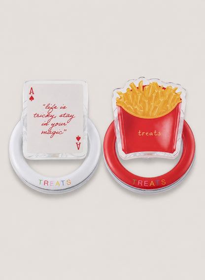 2 Pack Pop It Set - Grey/Red