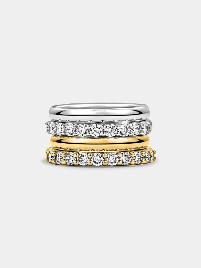 Plain Stacking Rings - Silver 2 Pack