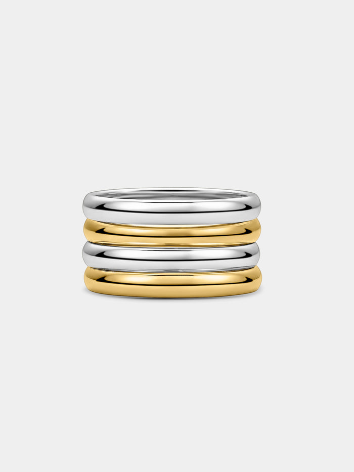 Plain Stacking Rings - Silver 2 Pack