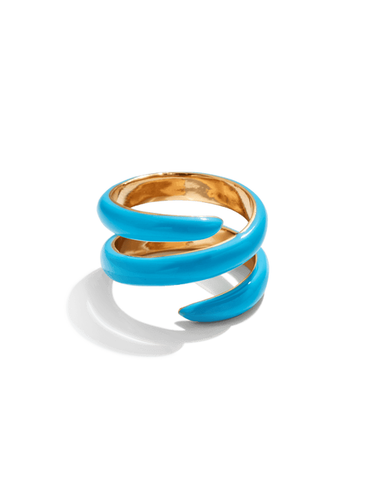 Blue Swirl Ring