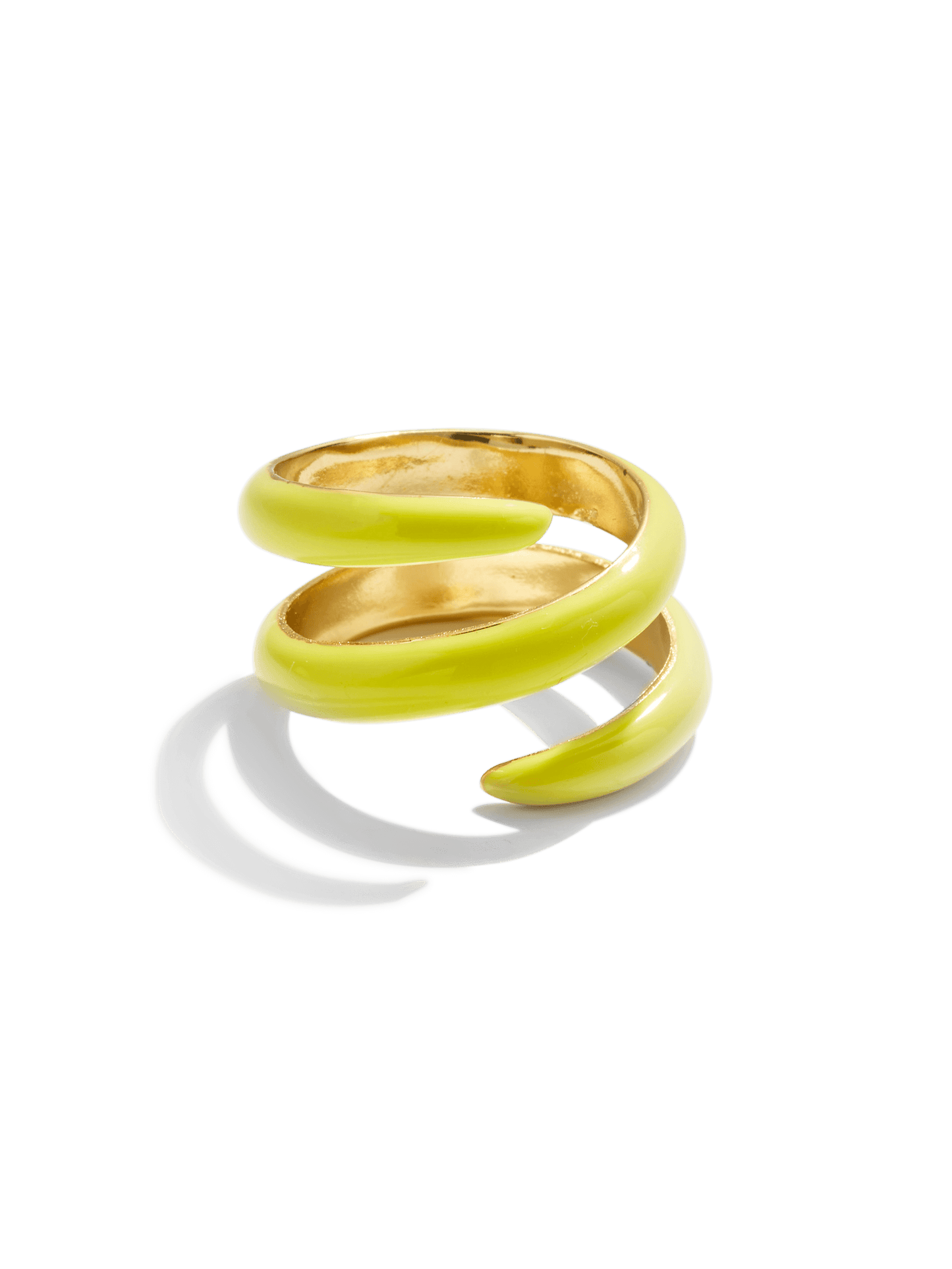 Yellow Swirl Ring