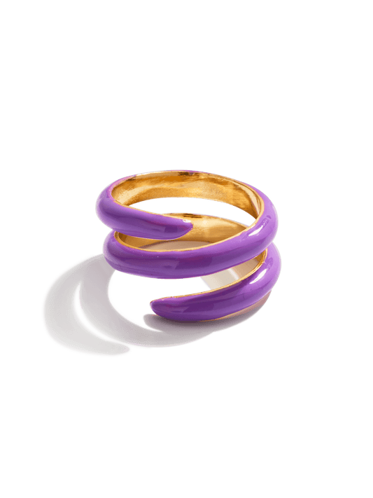 Purple Swirl Ring