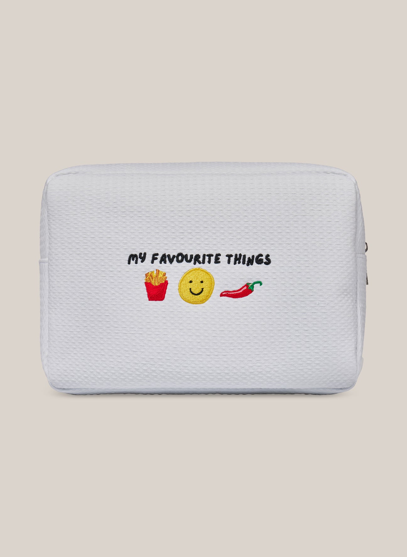 Waffle Pouch - White
