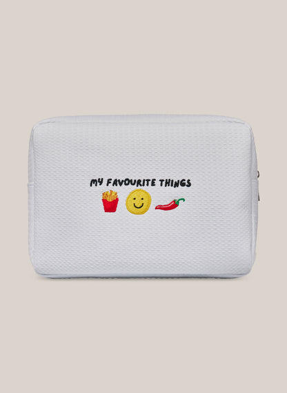 Waffle Pouch - White