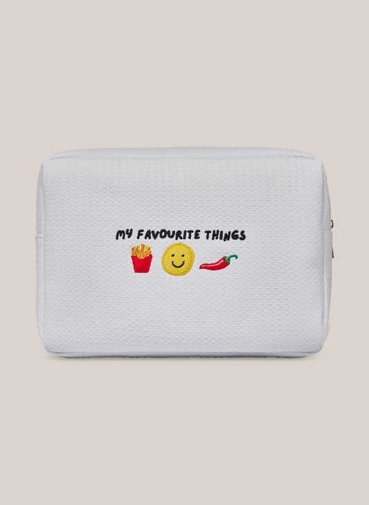 Waffle Pouch - White