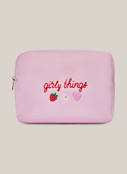 Waffle Pouch - Pink