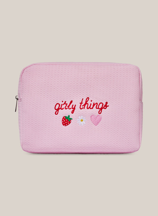 Waffle Pouch - Pink