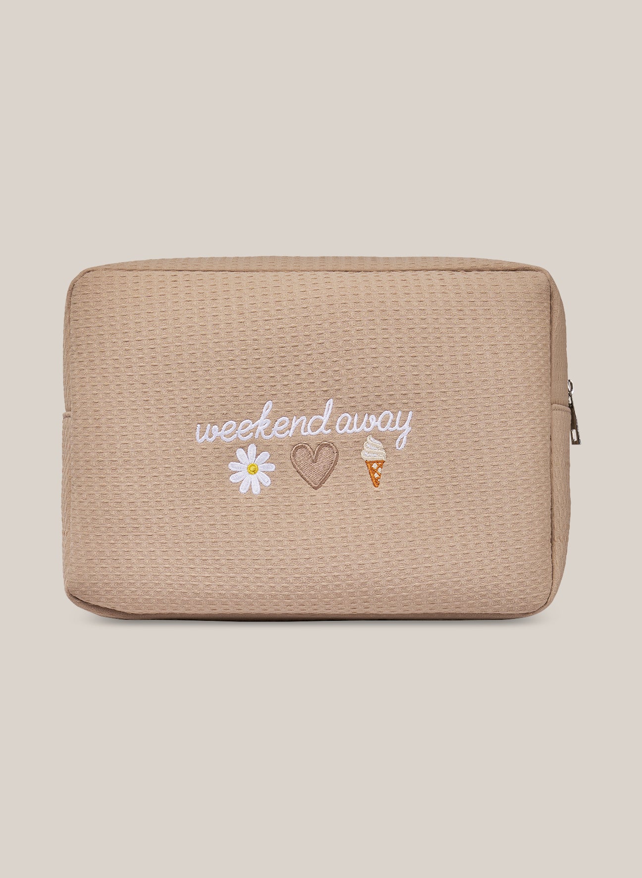 Waffle Pouch - Beige