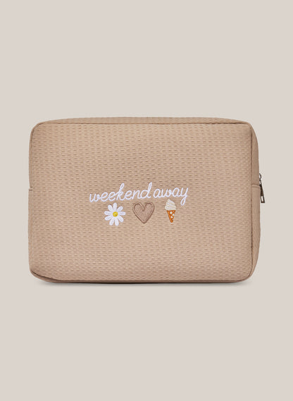 Waffle Pouch - Beige