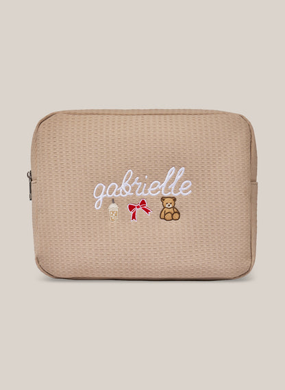 Waffle Pouch - Beige