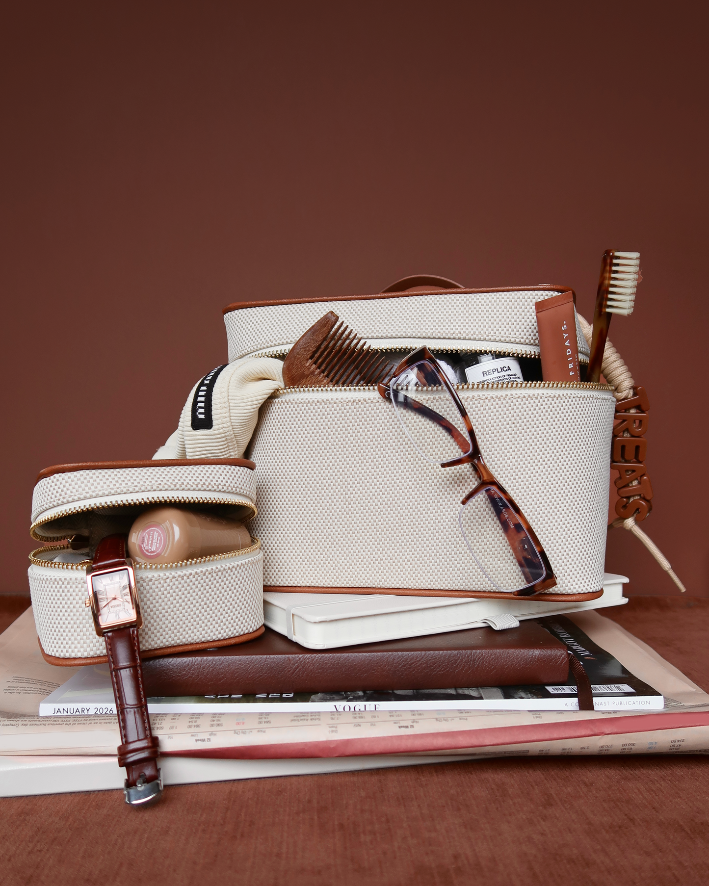 Everything Vanity Bag - Beige
